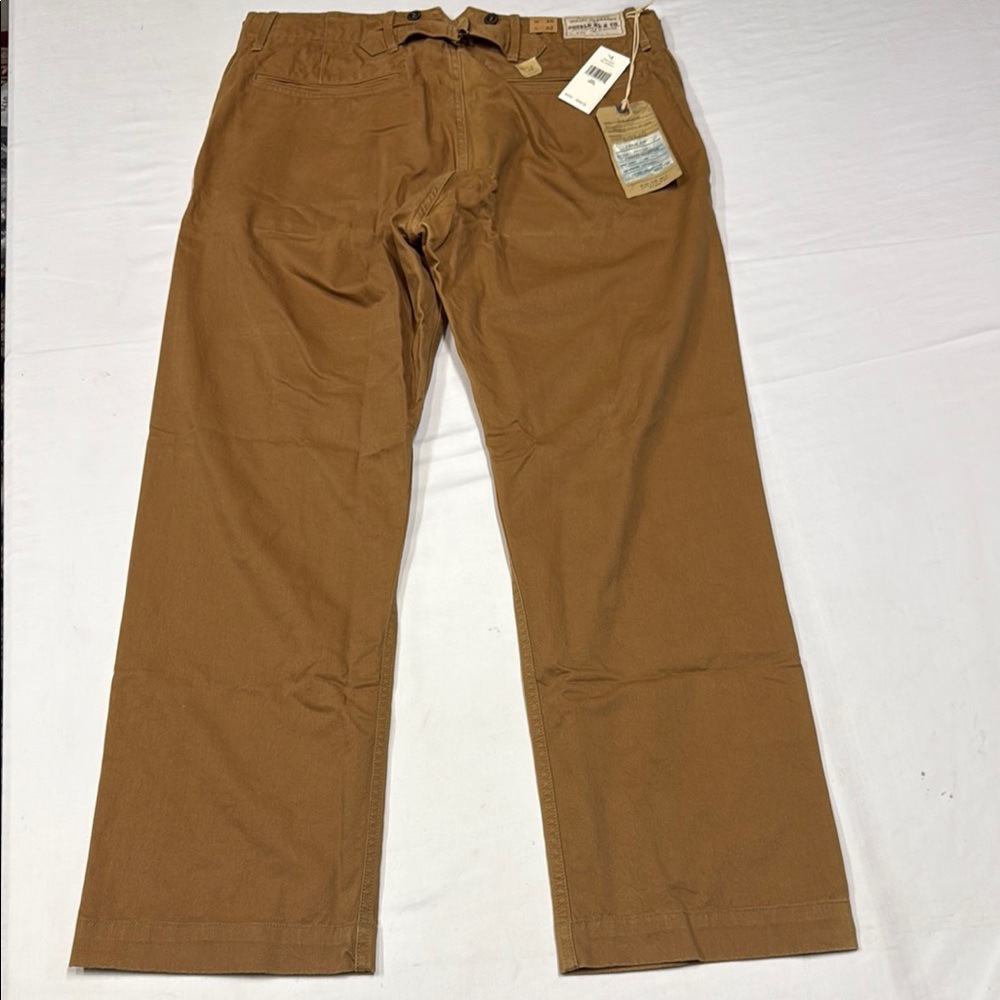 Ralph Lauren Double RL Brown Khaki Classic Style made in China 100% cotton